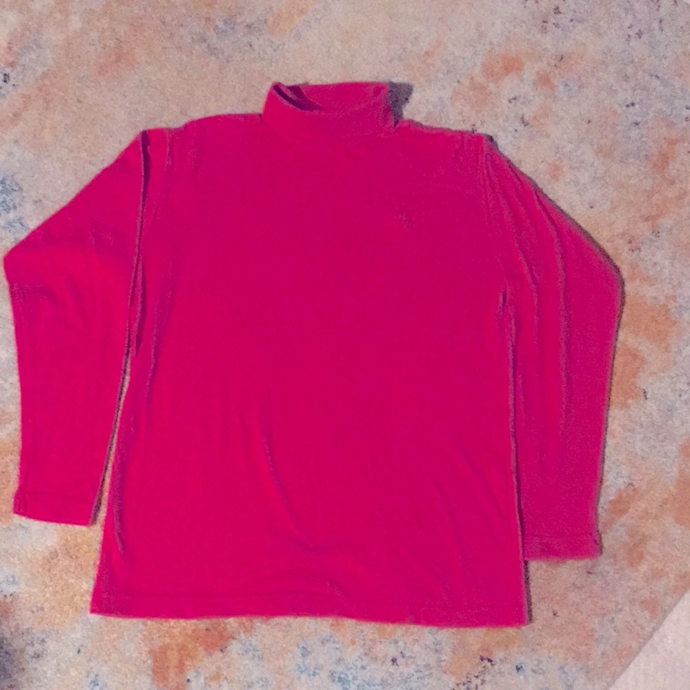 Vintage Pink turtleneck long sleeve tees